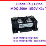 MDQ200A Cầu Diode Công Suất Lớn, Chuyên Dùng Trong Máy Hàn Biến Áp, Bộ Sạc Công Nghiệp Và Nguồn Mạ Điện Công Suất Cao, linh kiện máy hàn.