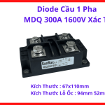 Diode Cầu MDQ 300A 1600V, Module Chỉnh Lưu Công Suất Cao Cho Máy Hàn, Bộ Sạc Công Nghiệp, Nguồn Mạ Điện Và Hệ Thống Điều Khiển, linh kiện máy hàn.