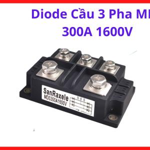 Diode Cầu Ba Pha MDS300A1600V 300A 1600V, Linh Kiện Chỉnh Lưu AC Sang DC Công Nghiệp, Dùng Trong Máy Xi Mạ, Máy Hàn, Biến Tần Và Hệ Thống Điều Khiển Động Cơ 3 Pha