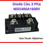 Diode Cầu 3 Pha 400A 1600V MDS400A1600V, Giải Pháp Chỉnh Lưu AC DC Cho Hệ Thống Động Cơ, Máy Hàn Và Thiết Bị Điện Công Suất Lớn
