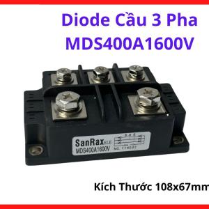 Diode Cầu 3 Pha MDS400A1600V 400A 1600V, Linh Kiện Công Suất Cao Cho Máy Hàn Công Nghiệp, Biến Tần Và Hệ Thống Nguồn Điện, linh kiện máy hàn.