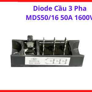 MDS5016 50A 1600V Three Phase Bridge Rectifier, Diode Cầu 3 Pha Chỉnh Lưu Công Nghiệp, Linh Kiện Điện Tử Công Suất Cao, Dùng Cho Máy Hàn, UPS Và Nguồn Chuyển Đổi Điện