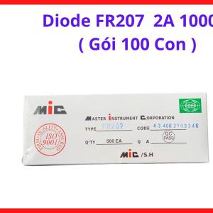 Diode FR207 2A 1000V Gói 100 Con, Diode Xung Fast Recovery, Linh Kiện Điện Tử Công Suất, Sửa Chữa Nguồn Xung, Máy Hàn Inverter, UPS, Bộ Nguồn Switching Và Mạch Điện Tử