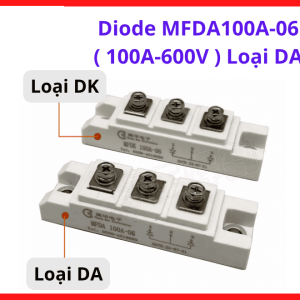 Diode MFDA100A-06 100A 600V Loại DA, Module Diode Anode Chung, Linh Kiện Máy Hàn Inverter, Diode Chỉnh Lưu Công Suất Cao, Nguồn Xung Công Nghiệp, Máy Cắt Plasma, Chịu Dòng Lớn, Hoạt Động Ổn Định