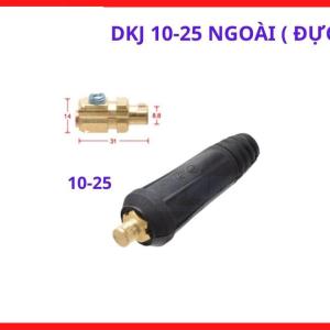 Cọc hàn DKJ chất lượng cao chính hãng tiêu chuẩn quốc tế, bộ 2 cọc hàn DKJ 10-25 ngoài đực thông minh, phụ kiện đồng chịu lực, giải pháp kết nối hoàn hảo cho các dự án gia công cơ khí đòi hỏi độ chính xác khắt khe, linh kiện máy hàn.