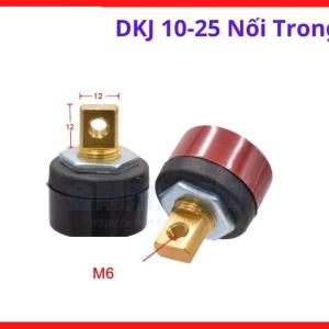 Cọc đấu nối nhanh cáp hàn DKJ 10 25 chính hãng dạng nối trong 33mm, thiết bị kỹ thuật chuyên dụng cho máy hàn điện tử, cấu trúc tản nhiệt thông minh chống cháy nổ, bảo vệ tối ưu tuổi thọ thiết bị hàn trong quá trình dùng