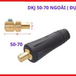Thiết bị phụ trợ máy hàn tiêu chuẩn quốc tế, bộ 2 cọc hàn DKJ 50 70 ngoài dạng đực thông minh, giắc cắm máy hàn vỏ cao su chịu nhiệt, giải pháp kết nối hoàn hảo cho các dự án cơ khí đòi hỏi độ chính xác và an toàn khắt khe nhất