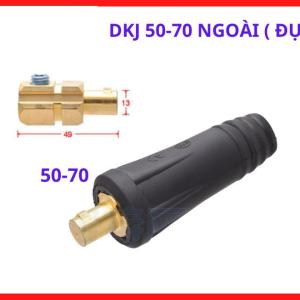 Thiết bị phụ trợ máy hàn tiêu chuẩn quốc tế, bộ 2 cọc hàn DKJ 50 70 ngoài dạng đực thông minh, giắc cắm máy hàn vỏ cao su chịu nhiệt, giải pháp kết nối hoàn hảo cho các dự án cơ khí đòi hỏi độ chính xác và an toàn khắt khe nhất