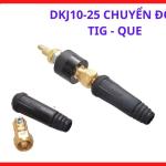 Đầu nối nhanh cáp hàn DKJ10-25 chuyên dụng cho máy hàn TIG và máy hàn que cao cấp, phụ kiện kỹ thuật kết nối dòng điện mạnh mẽ, tiếp điểm đồng nguyên chất giảm thiểu tối đa hiện tượng sụt áp, thiết bị thiết yếu cho các xưởng gia công cơ khí