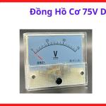 Đồng hồ báo vôn dạng cơ 75V DC cố định mặt máy, linh kiện đo điện áp dải áp chuẩn cho thiết bị hàn cắt, phụ kiện sửa chữa máy hàn điện tử cao cấp, vôn kế kim hiển thị trực quan chịu dòng xung nhiễu từ trường tốt, linh kiện máy hàn.