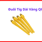 Đuôi TIG Dài Vàng QQ, Nắp Đậy Đuôi Súng Hàn TIG Kiểu QQ Chuyên Dụng, Thiết Kế Dài Hỗ Trợ Giữ Kim Hàn Chắc Chắn, Phù Hợp Hàn TIG Argon Công Trình Và Gia Công Inox Liên Tục, Linh Kiện Hàn Cắt.