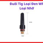 Đuôi Tig Loại Đen WP Loại Nhỡ, Phụ Kiện Súng Hàn TIG WP26 WP18, Đuôi Đen Giữ Kim Hàn Tungsten Ổn Định, Ren Chuẩn Dễ Thay Thế, Dùng Cho Mỏ Hàn TIG Inox Sắt Thép, Linh Kiện Máy Hàn TIG Phổ Biến Cho Xưởng Cơ Khí Và Thợ Hàn Dân Dụng