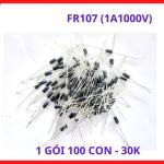 Diode FR107 1A 1000V Fast Recovery Gói 100 Con, Linh Kiện Điện Tử Thiết Yếu Cho Sửa Chữa Và Sản Xuất Mạch Điện, linh kiện máy hàn.