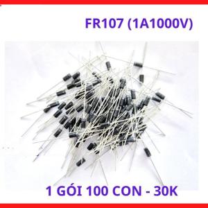 Diode FR107 1A 1000V Fast Recovery Gói 100 Con, Linh Kiện Điện Tử Thiết Yếu Cho Sửa Chữa Và Sản Xuất Mạch Điện, linh kiện máy hàn.