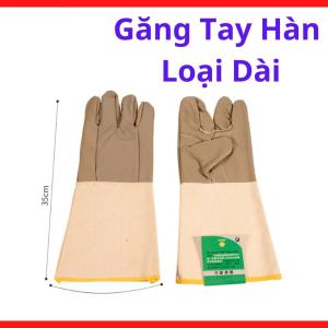 Găng Tay Hàn Loại Dài, Bao Tay Hàn Da Chịu Nhiệt, Găng Tay Bảo Hộ Thợ Hàn Chống Tia Lửa, Bảo Vệ Cổ Tay Và Cẳng Tay Khi Hàn Điện, Hàn Que, Hàn Tig, Hàn Mig, Gia Công Cơ Khí Và Sửa Máy Hàn