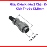 Giắc Điều Khiển 2 Chân Đực Kích Thước 13.8mm Thiết Kế Ren Vặn An Toàn Chống Tuột Cáp Dùng Cho Tủ Điện Và Hệ Thống Mạch Tín Hiệu Kỹ Thuật Số Chính Xác