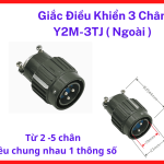 Đầu nối tín hiệu tròn 3 chân Y2M-3TJ loại ngoài, giắc cắm cáp máy hàn công nghiệp chất lượng cao, cơ chế vặn ren giữ chặt lõi đồng bên trong, linh kiện thay thế tiêu chuẩn cho ngành tự động hóa, tối ưu hóa độ bền kết nối tín hiệu, linh kiện máy hàn.