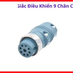 Bộ giắc cắm nhanh điều khiển 9 chân cái chuyên dùng cho xưởng cơ khí, linh kiện hỗ trợ kết nối đường tín hiệu an toàn hiệu quả, chất liệu cao cấp chống mài mòn vượt thời gian, đồng hành bền bỉ cùng dự án lớn, linh kiện máy hàn.
