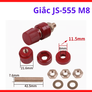 Giắc Nối Nhanh Tín Hiệu JS555 M8 Bền Bỉ Chuyên Dùng Cho Thiết Bị Điện Tử Giúp Tối Ưu Hóa Hiệu Suất Công Việc Hằng Ngày, linh kiện máy hàn.