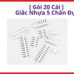 Giắc Nhựa 5 Chân Đực, Gói 20 Cái, Jack Kết Nối 5 Pin, Đầu Nối Dây Điện, Connector Điện Tử, Phụ Kiện Máy Hàn Inverter, Dùng DIY Điện Tử, Kết Nối Bo Mạch, Thay Thế Jack Điện Và Sửa Chữa Thiết Bị
