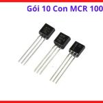 Gói 10 Con MCR100-6 SCR Thyristor TO92, Linh Kiện Điều Khiển Công Suất 0.8A 400V Dùng Cho Mạch Kích, Mạch Bảo Vệ Và Điện Tử Dân Dụng