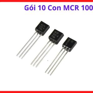 Gói 10 Con MCR100-6 TO92, Thyristor Silicon Controlled Rectifier Dùng Trong Thiết Bị Điện Tử Và Tự Động Hóa, linh kiện máy hàn.