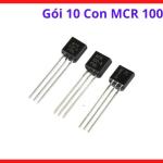 Gói 10 chiếc SCR MCR100-6 TO-92 chân cắm thẳng chính hãng onsemi, vi mạch chỉnh lưu silic bảo vệ quá tải dòng điện áp bốn trăm vôn, linh kiện điện tử thợ sửa bo mạch điều khiển máy cơ khí công nghiệp độ bền cao