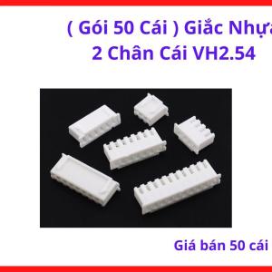 Gói 50 Cái Giắc Nhựa 2 Chân Cái VH2.54 Lựa Chọn Bền Vững Cho Các Ứng Dụng Điện Tử Cả Trong Nhà Lẫn Các Thiết Bị Tự Động Hóa Cơ Bản, linh kiện máy hàn.