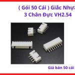 Gói 50 Cái Giắc Nhựa 3 Chân Đực VH2.54 Thiết Kế Khớp Nối Chắc Chắn Giúp Cố Định Vị Trí Cắm Không Bị Rơi Ra Khi Gặp Rung Động Nhẹ, linh kiện máy hàn.