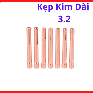 Kẹp Kim Hàn TIG 3.2 Dài, Phụ Kiện Súng Hàn Argon Dùng Cho Kim Wolfram 3.2mm Trong Gia Công Cơ Khí Và Hàn Inox, Linh Kiện Hàn Cắt.