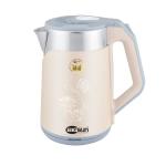 Ấm Đun Siêu Tốc Inox Bigsun BK-20B, Dung Tích 2 Lít, Công Nghệ Tiết Kiệm Năng Lượng, Vỏ Inox 2 Lớp Chống Bỏng, Đèn Báo Trạng Thái, Tự Ngắt Khi Sôi, Đế Xoay 360°, An Toàn, Bền Bỉ, Đun Nước Nhanh Chóng, Tiện Dụng Mỗi Ngày