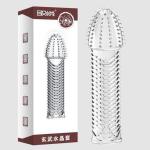 Bao cao su đôn dên Aichao silicon mềm mại, tăng kích thước 1-2cm, gân gai nổi bi kích thích điểm G, an toàn tuyệt đối, giúp nam giới tự tin hơn trong mỗi cuộc yêu và tạo trải nghiệm thăng hoa bùng nổ cho cặp đôi