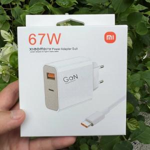 Bộ sạc cổng kép Xiaomi 67W GaN (1C + 1A), Siêu Tốc – Sạc Nhanh Cho Smartphone, Tablet, Laptop – Tương Thích Đa Thiết Bị, Giữ Pin Lâu Hơn, Tiện Du Lịch & Làm Việc Mọi Lúc