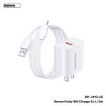 Bộ Sạc Nhanh 18W Remax RP-U119 Lightning, Hỗ Trợ QC3.0, SCP, Sạc Nhanh Cho iPhone, Chống Nóng, Cáp Dài 1M, Tích Hợp Chip Bảo Vệ An Toàn, Chất Liệu ABS Siêu Âm, Bền Bỉ, Tương Thích Nhiều Dòng Máy, Hiệu Suất Ổn Định, Sạc Đầy Pin Trong 40 Phút