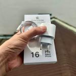 Bộ Sạc PD 35W Chính Hãng iPhone 16 Pro Max, Type-C, Công Nghệ Sạc Nhanh An Toàn, Đầu Nối Có Thể Đảo Chiều, Chống Mòn, Kết Nối Ổn Định, Phù Hợp Với iPhone 15/14/13/12 Series, Thiết Kế Tinh Tế