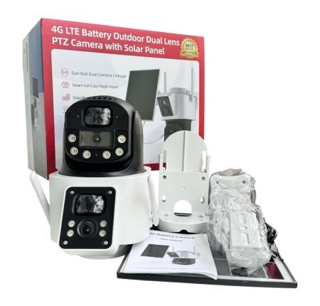 Camera 4G Yoosee LP7 2 Mắt Solar Năng Lượng 1080P, Pin Lithium 10.000mAh Siêu Bền Tự Sạc Tấm Pin Mặt Trời 5W, Kết Nối SIM 4G Toàn Cầu Không Cần WiFi, Hồng Ngoại 10m Ban Đêm Màu Sắc, Phát Hiện Chuyển Động PIR Thông Minh Gửi Cảnh Báo App Yoosee