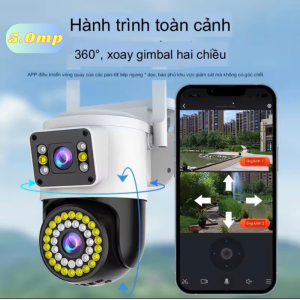 Camera An Ninh WiFi Yoosee Q42D 5MP 2 Mắt – Bí Quyết Viral Với Theo Dõi Tự Động, Độ Phân Giải 5MP@30fps Siêu Rõ, Ống Kính Đôi Góc Rộng 2 Mắt, Tầm Quan Sát Đêm LED Trắng Thông Minh, Phát Hiện Chuyển Động + Theo Dõi Tự Động Gửi Alert App Yoosee