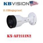 Camera IP KBVISION KX-AF2111N2 Full Color 2MP PoE Góc Rộng 91°, Cảm Biến Sony Starvis 1/2.7″ 1920x1080@25/30fps Siêu Nét, Ống Kính 3.6mm Quan Sát Siêu Rộng 91°, Đèn LED Trắng 15m Full Color 24/7, Starlight Tự Động Giữ Màu Ánh Sáng Yếu