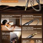 Cáp chuyển Lightning ra 3.5mm đầu đực Remax C25, dây bện 48 trục, vỏ hợp kim nhôm, công nghệ ép phun, chiều dài 1.2m, tuổi thọ 5000 lần cắm rút, mang lại âm thanh trung thực và độ bền vượt trội cho iPhone, iPad