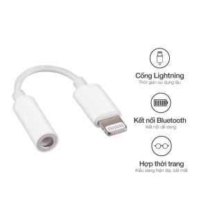 Cáp chuyển tai nghe iPhone 7 loại 1 hộp giấy Lightning sang 3.5mm, tương thích iPhone 6, 6 Plus, 7, 7 Plus, SE, hỗ trợ iOS 10, thiết kế nhỏ gọn, tiện lợi, giúp thưởng thức âm nhạc dễ dàng với tai nghe truyền thống