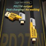 Cáp Sạc Nhanh 4 đầu 65W 4in1, dây sạc đa năng chống gãy, bện nylon siêu bền, hỗ trợ Micro USB, Type-C, Lightning, sạc nhanh an toàn cho Samsung, iPhone, LG, Xiaomi, Huawei, tiện lợi mọi nhu cầu