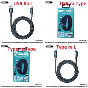 Cáp sạc nhanh Remax CB10 66W/65W/30W/3A, USB Type-C to Lightning, dây dài 1.2m, hỗ trợ sạc nhanh 240W tối đa, truyền dữ liệu tốc độ cao 480MB/s, tuổi thọ 5000 lần cắm rút, thiết kế bền bỉ, tiện lợi cho iPhone và laptop