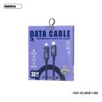 Cáp Sạc Nhanh Remax C01 C-L Lightning, công suất 30W, hiển thị tốc độ sạc rõ ràng, dây bện 48 trục chống mài mòn, truyền dữ liệu chuẩn 480Mbps, dài 1.2m, phụ kiện cao cấp cho iPhone iPad