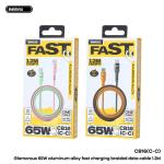 Cáp sạc nhanh Remax CB16 65W, 2 đầu Type-C, dây dài 1.2m, hỗ trợ sạc nhanh PD, truyền dữ liệu tốc độ cao 480MB/s, chất liệu cáp bện 48 lõi, vỏ hợp kim nhôm chống mài mòn, tuổi thọ cao, tiện lợi mang theo