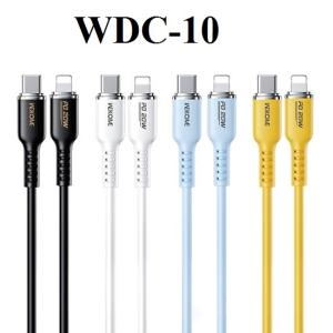 Cáp Wekome WDC-10 Type-C ra Lightning, sạc nhanh 20W, 3 đầu đa năng, hợp kim kẽm chống cháy, truyền dữ liệu chuẩn 480Mbps, dây dài 1m, thiết kế dệt hai lớp, phụ kiện bền bỉ cho thiết bị điện tử