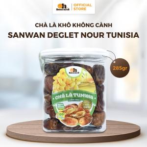 Chà Là Khô Không Cành Deglet Nour Hộp 285g, Oh! Smile Nuts nhập khẩu từ Tunisia, snack trái cây sấy khô organic, năng lượng tự nhiên cho người lao động & vận động viên, món quà giản dị mà giàu dinh dưỡng