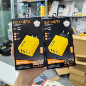 Cốc Sạc Nhanh 120W KO-71/TZ-88, 2 USB + 2 Type-C, EU & US Plug, sạc nhiều thiết bị cùng lúc, an toàn, tự động nhận điện áp, tối ưu sạc điện thoại, máy tính bảng, laptop.