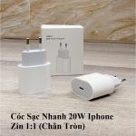 Cốc Sạc Nhanh 20W iPhone Zin 1:1, PD Type-C to Lightning, hỗ trợ iPhone 12/11/XS/X/8 Plus, sạc nhanh an toàn, bảo vệ pin, vỏ chống cháy, phù hợp Việt Nam, Hàn Quốc, Mỹ và Singapore.
