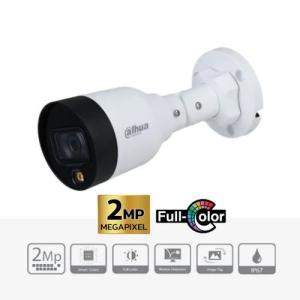 Bùng Nổ An Ninh Hành Lang Với DAHUA DH-IPC-HFW1239S1-LED-S5 Camera IP 2MP Full-Color 15m, CMOS 1920x1080@25/30fps Chân Thực, Ống Kính 3.6mm Tầm Nhìn 86°, LED Trắng 15m Có Màu 24/7, H.265+ Tối Ưu Băng Thông
