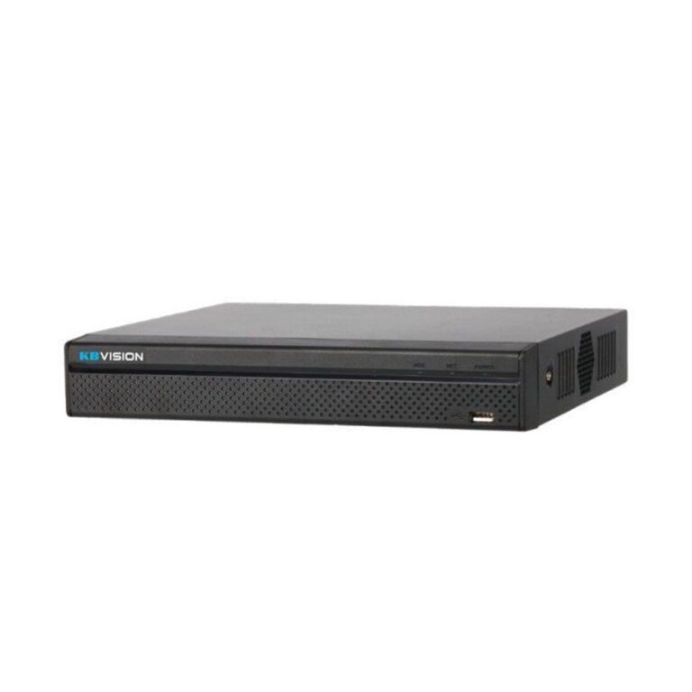 Đầu ghi hình IP 16 kênh KBVISION KX-C4K8116SN3, hỗ trợ camera đến 12MP, chuẩn nén H.265+ siêu tiết kiệm băng thông, tích hợp AI thông minh nhận diện người và phương tiện, lưu trữ 20TB, hoạt động ổn định 24/7, lý tưởng cho doanh nghiệp, cửa hàng